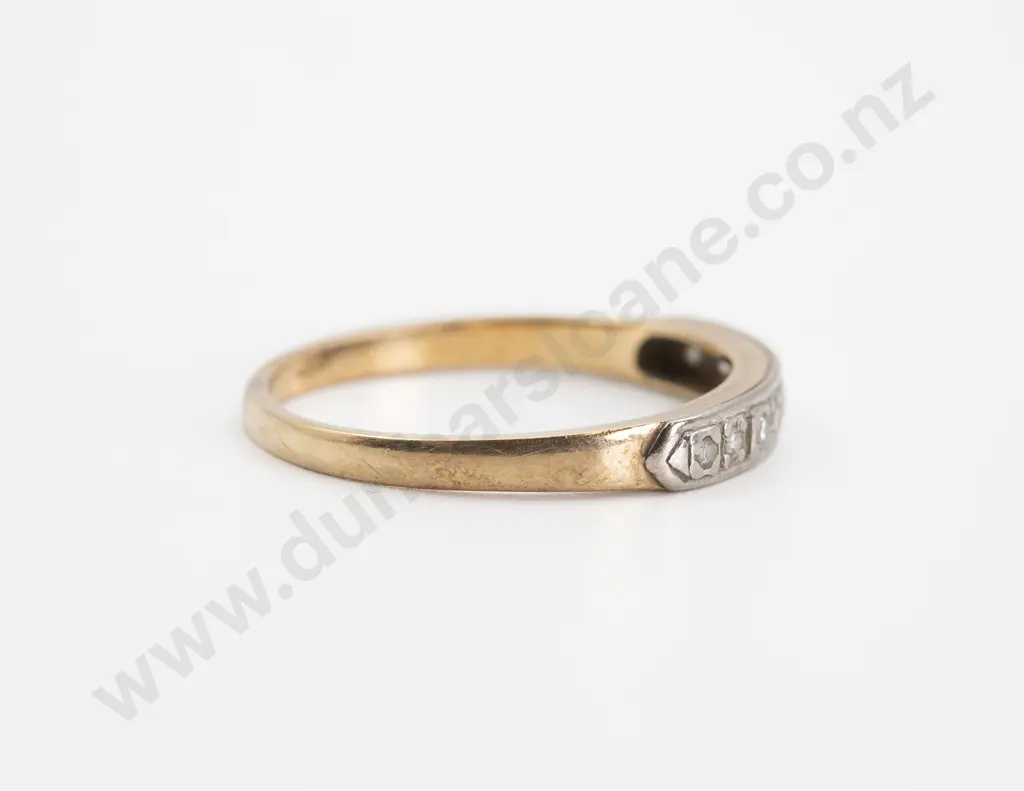 18ct Nine Stone Diamond Half Hoop Eternity Band Image 1++