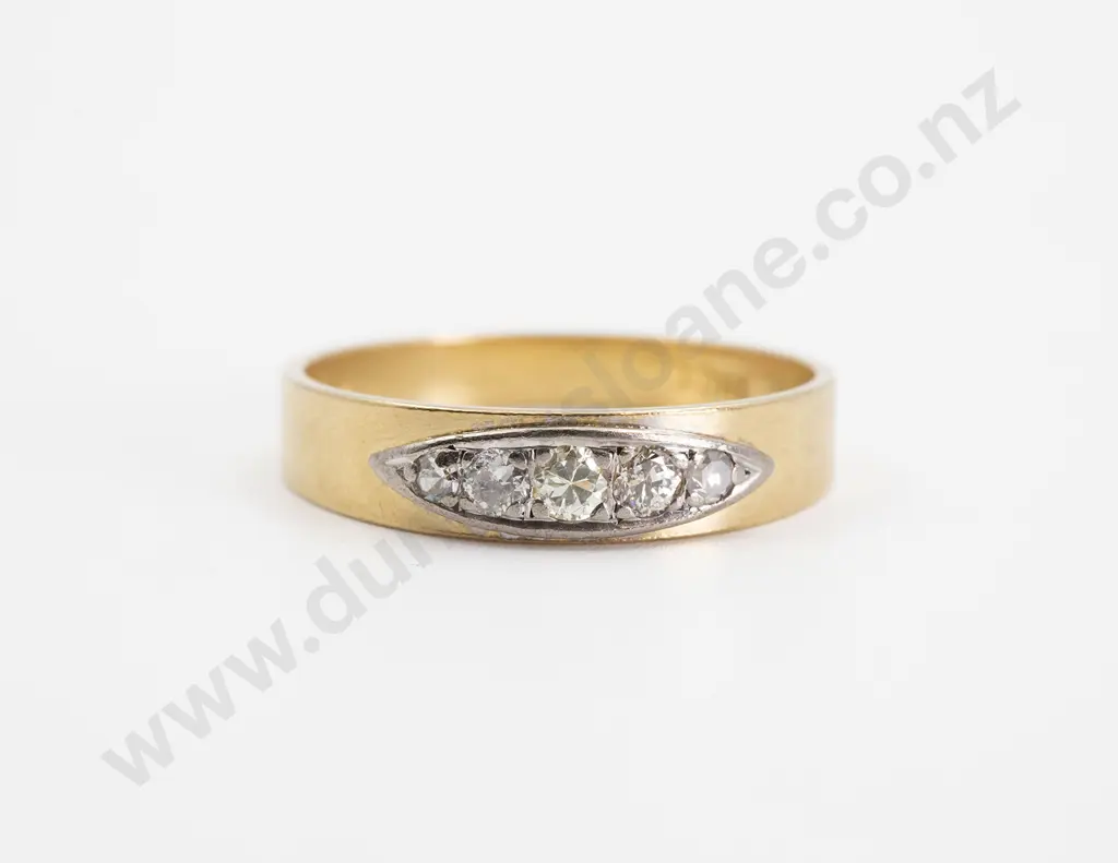 18ct Five Stone Diamond Eternity Band Image 1++