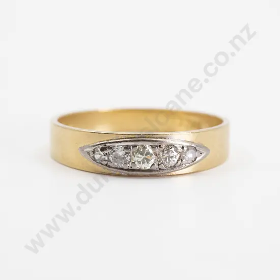 18ct Five Stone Diamond Eternity Band
