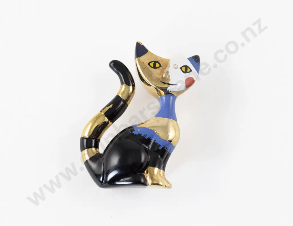 Boxed Goebel Rosina Wachtmeister Cat Brooch Image 1++