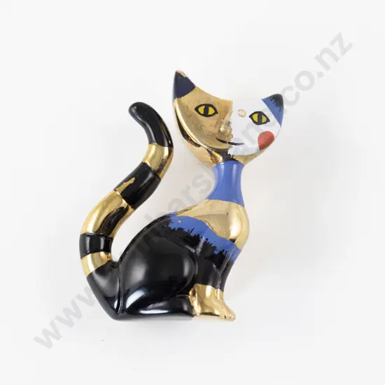 Boxed Goebel Rosina Wachtmeister Cat Brooch