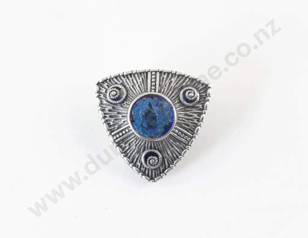 Art Nouveau S/S and Enamel Charles Horner Brooch Image 1++