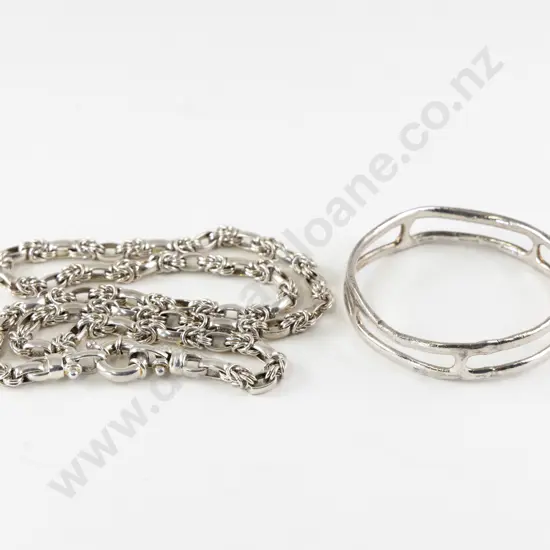 S/S Heavy Fancy Link Neck Chain