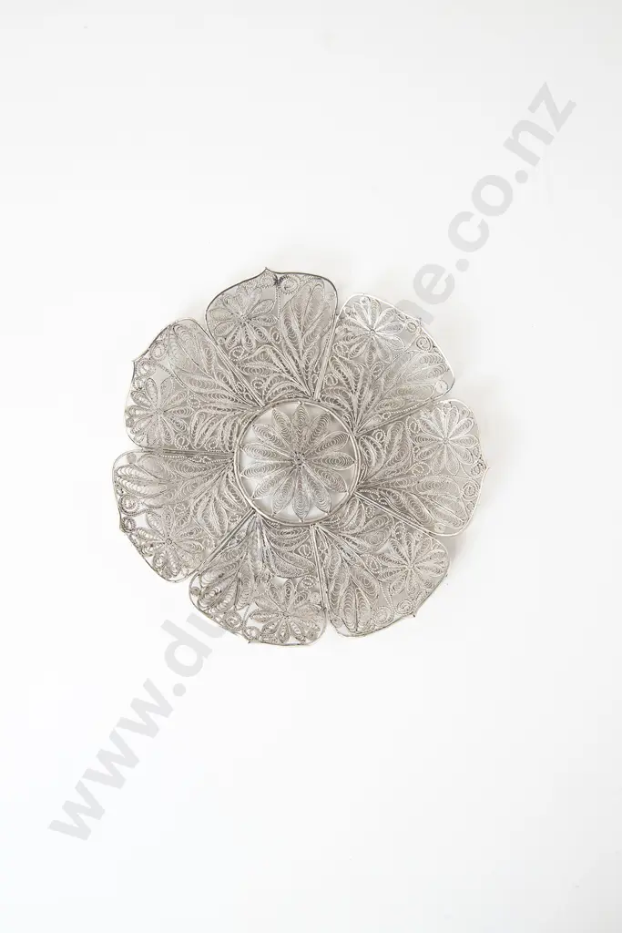 Silver Fine Filigree Dish Image 1++