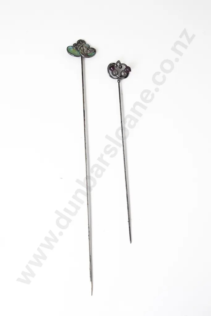 Two Edwardian Charles Horner Hat Pins Image 1++