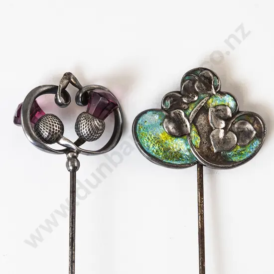 Two Edwardian Charles Horner Hat Pins