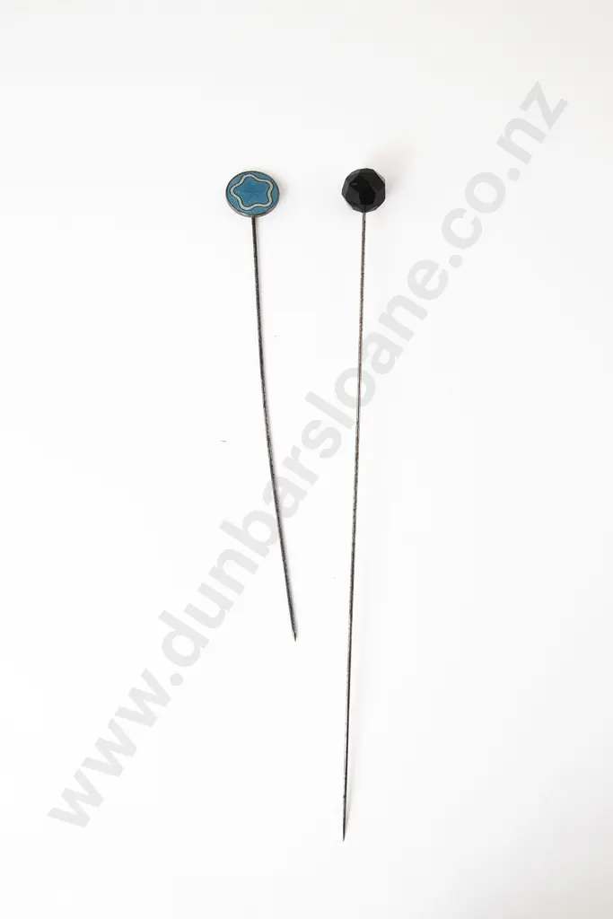 Edwardian Sterling and Enamel Hat Pin Image 1++