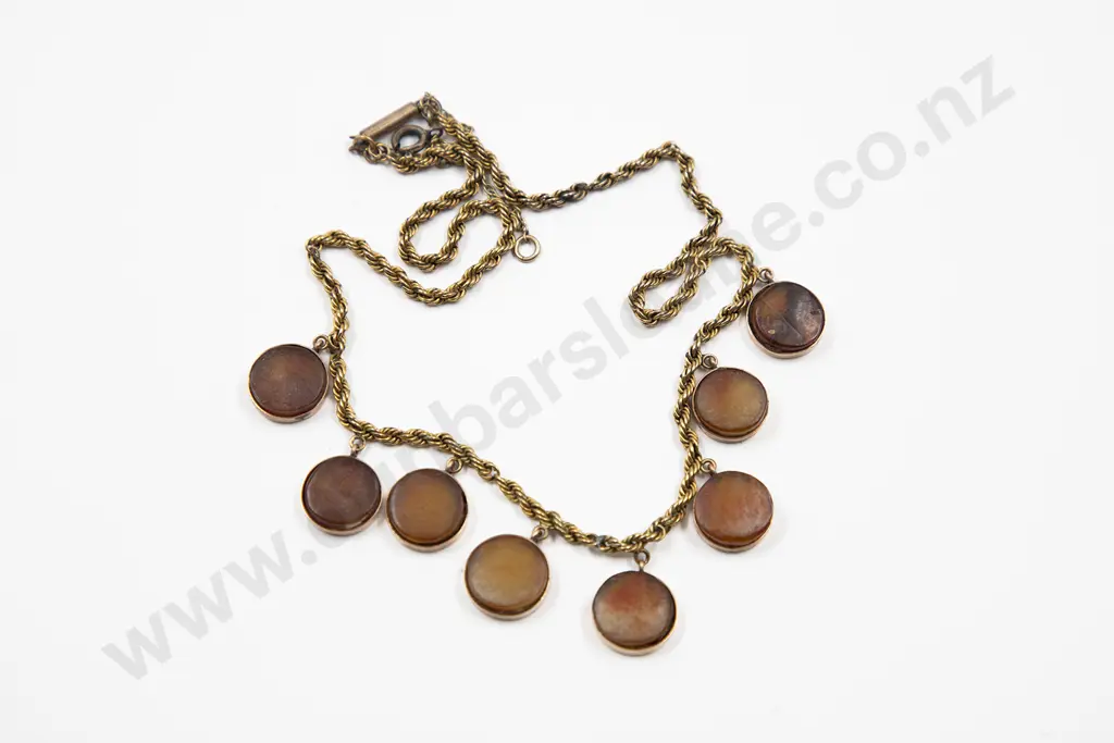 Victorian 9ct Carnelian Necklet Image 1++