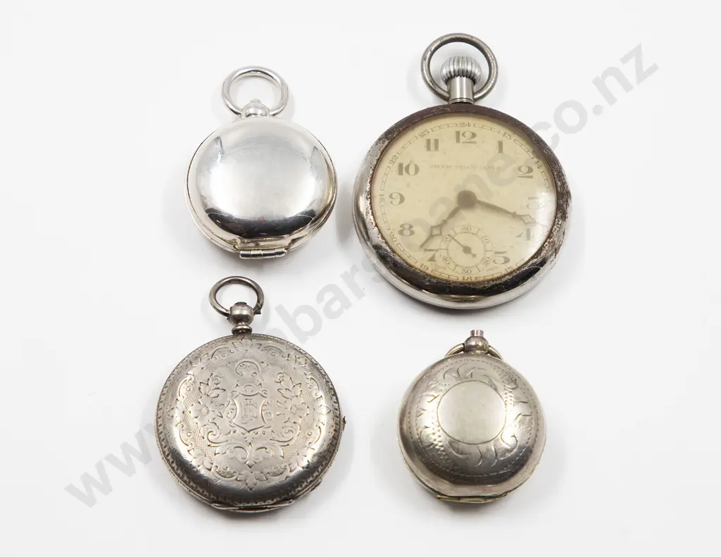 Fine Silver Hunter Case Pocket Watch Image 1++