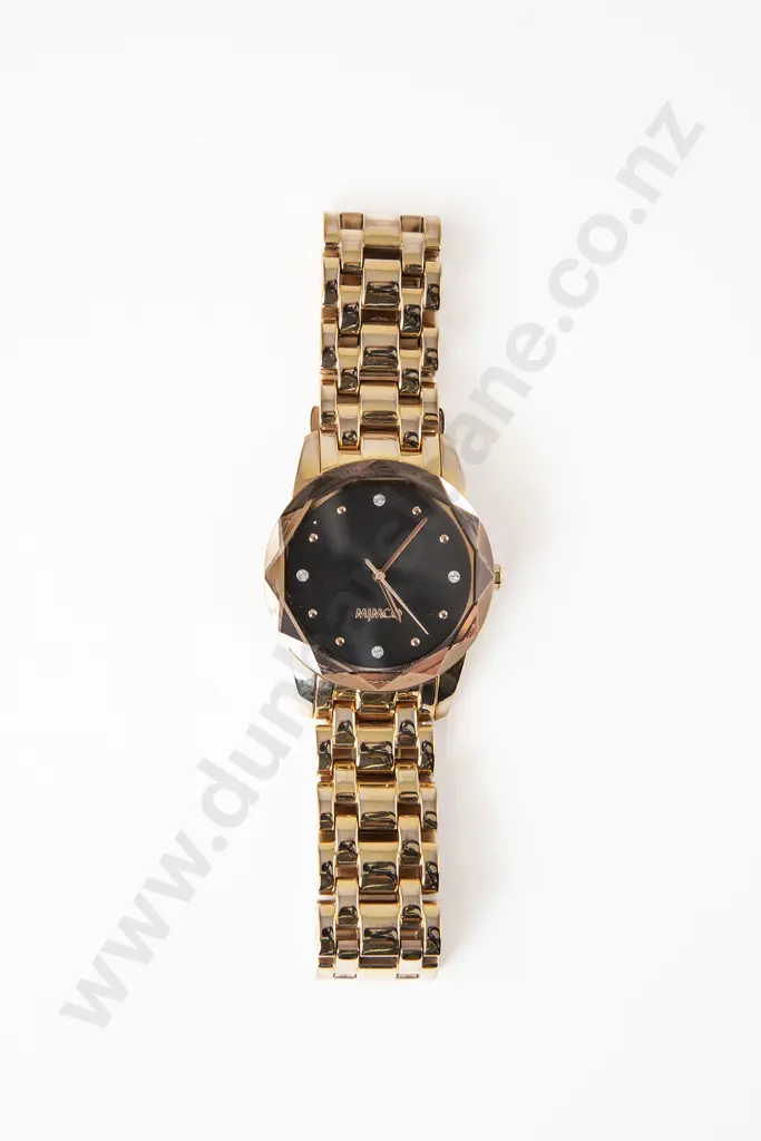Mimco Dress Wrist Watch and Pair Mimco Polished Gem Stone Pendant Earrings Image 1++