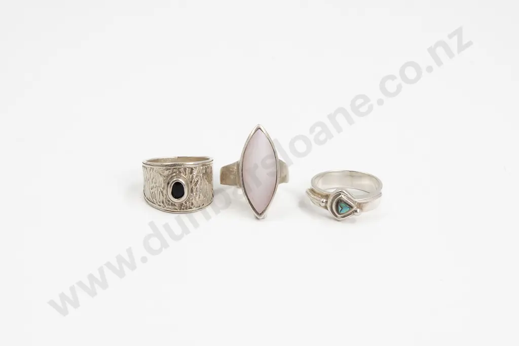 Seven Various S/S Rings Image 1++