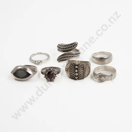 Seven Various S/S Rings