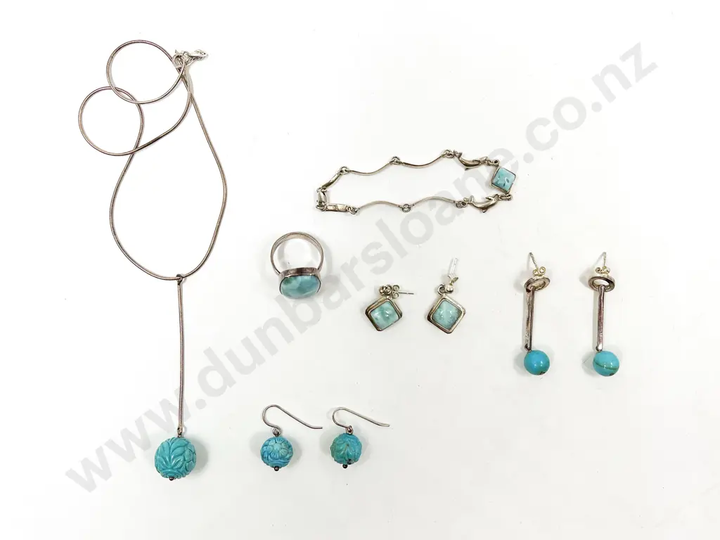 S/S Turquoise and Ceramic Jewellery Image 1++