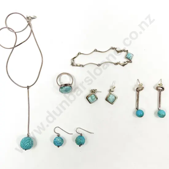 S/S Turquoise and Ceramic Jewellery
