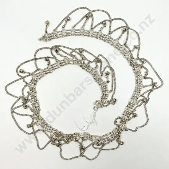 Vintage Silver Plate Ethic Design Belly Dance Type Belt
