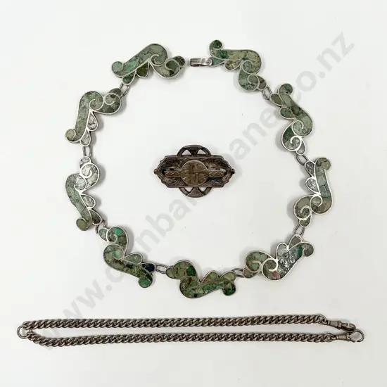 Mexican .925 Silver & Turquoise Necklet