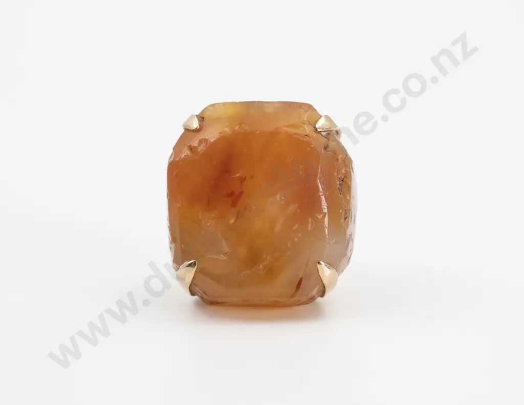 14ct Single Oversize Brazilian Carnelian Dress Ring Image 1++