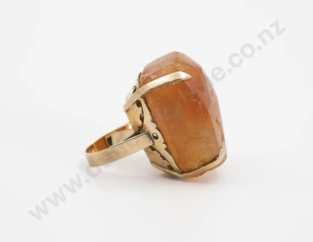14ct Single Oversize Brazilian Carnelian Dress Ring Image 1++