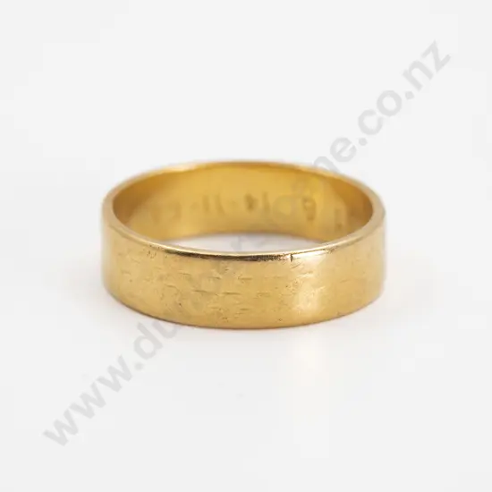 22ct Plain Wedding Band