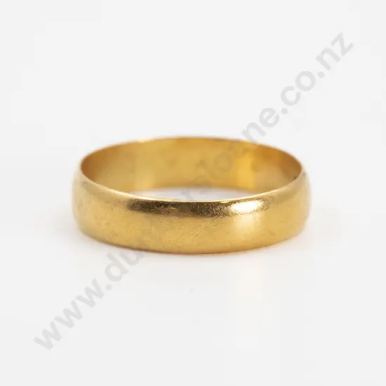 22ct Plain Wedding Band