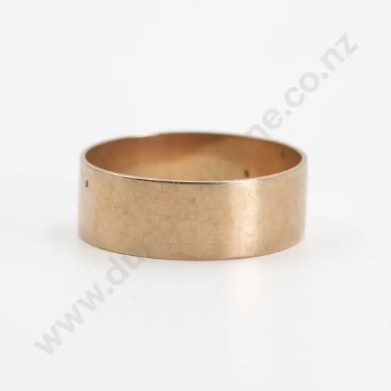 Victorian 15ct Plain Wide Wedding Band