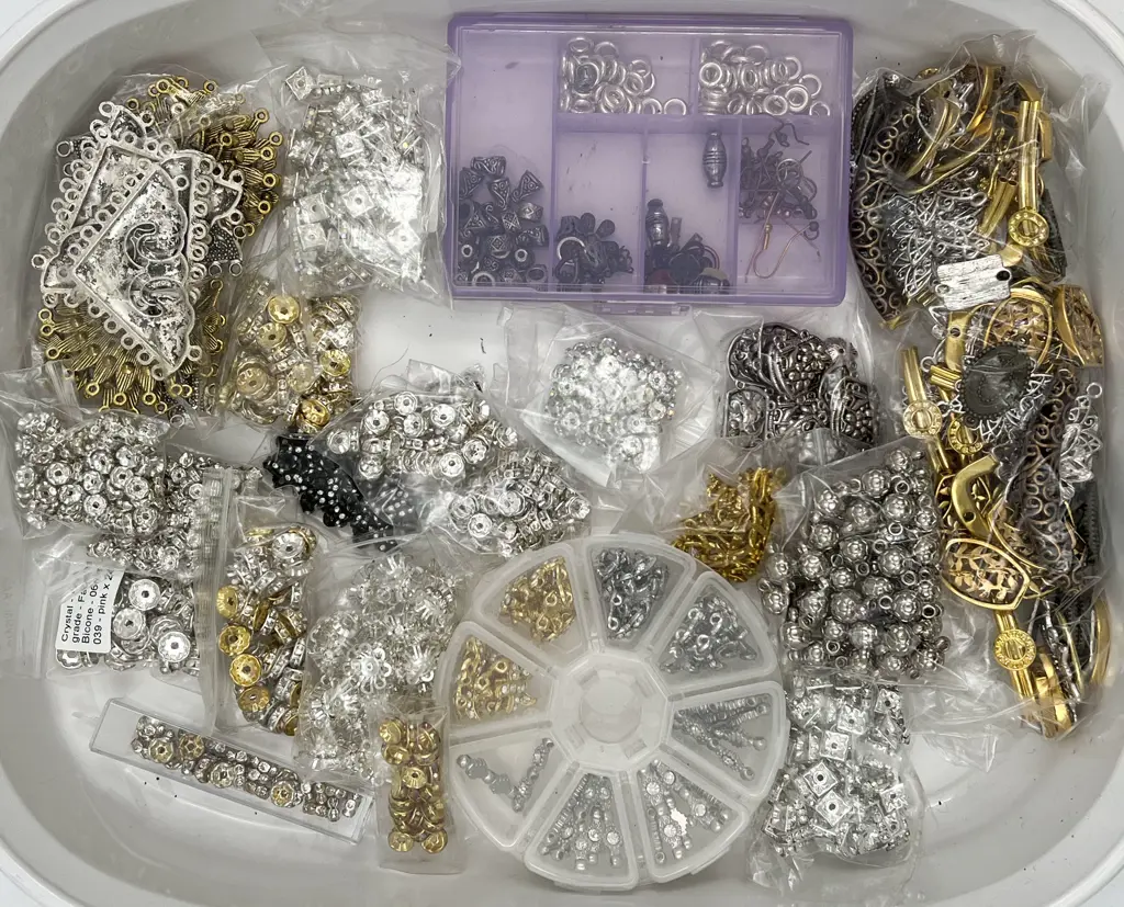 Mixed Selection Metal Beads Spacers & Mounts Image 1++
