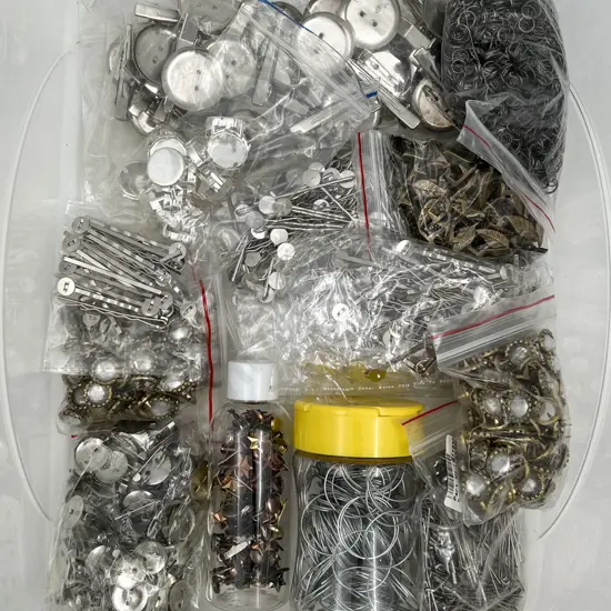 Large Quantity Metal Jewellery Findings & Mounts