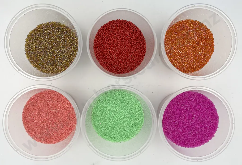 Six Colourways Seed Beads Image 1++