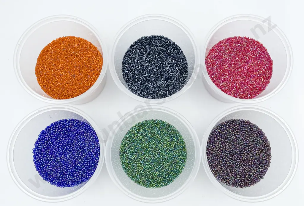 Six Colourways Seed Beads Image 1++