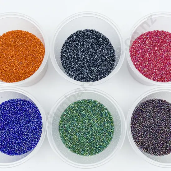 Six Colourways Seed Beads