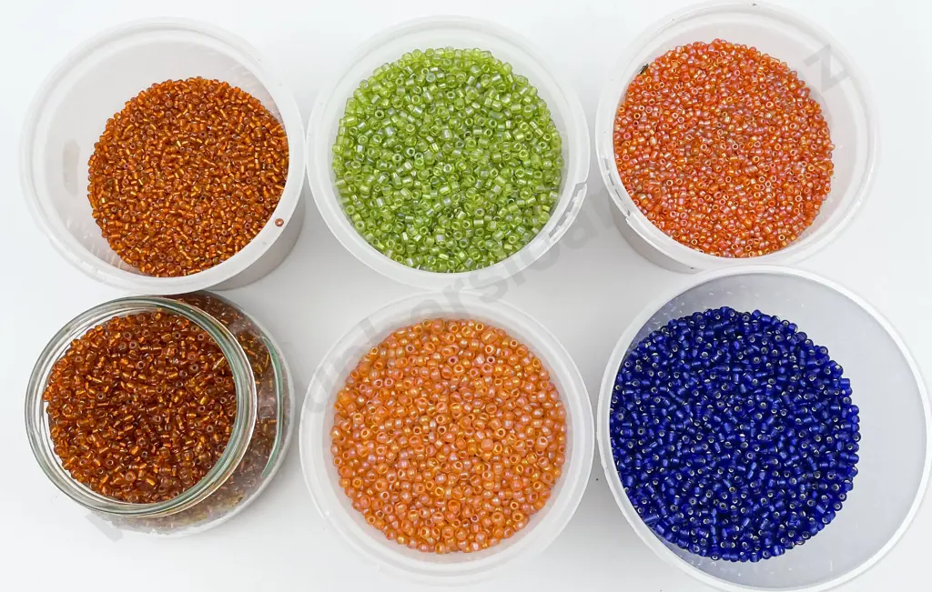 Six Colourways Seed Beads Image 1++