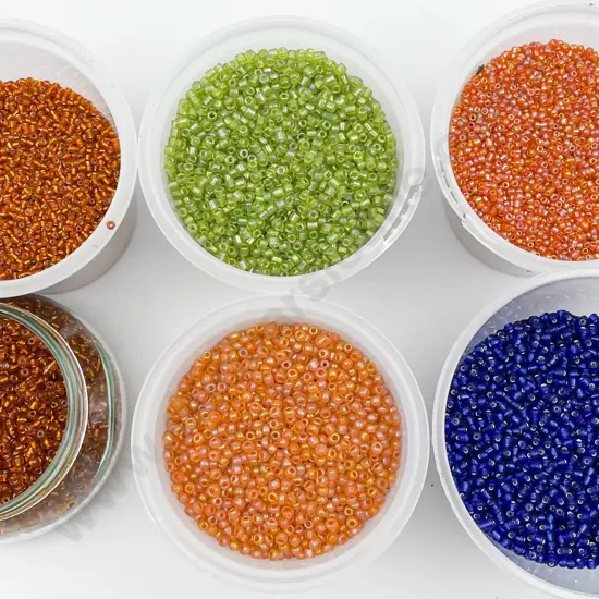Six Colourways Seed Beads