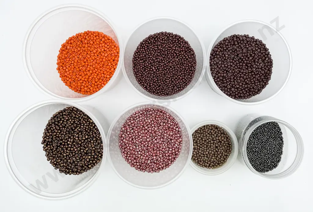Five Colourways & Various Larger Seed Beads Image 1++