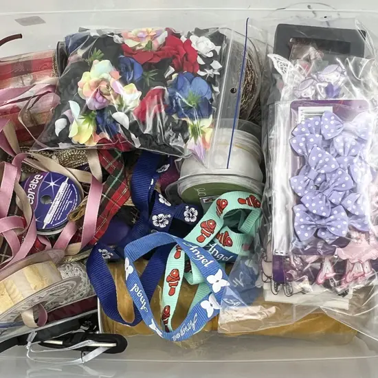 Large Quantity Ribbons Lace & Assorted