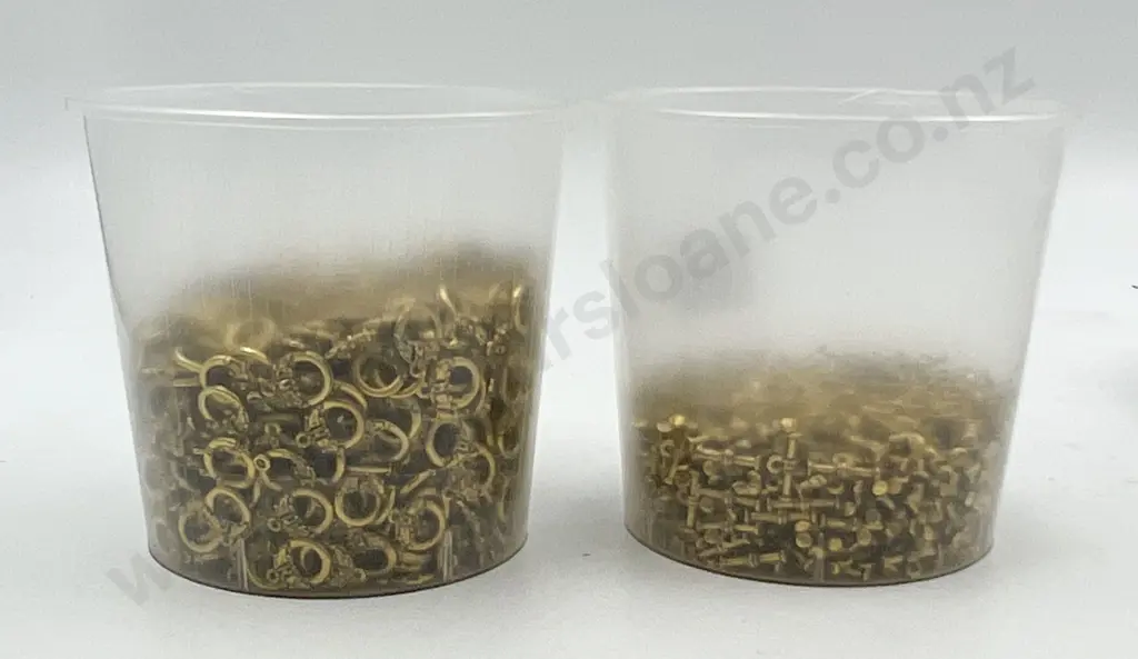 Bulk Quantity Brass Metal Necklace Ring & T-Bar Clasps Image 1++