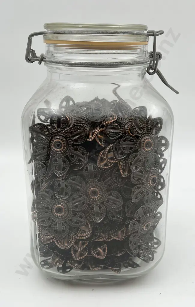 Bulk Quantity Metal Flower Head Bead Mounts Image 1++