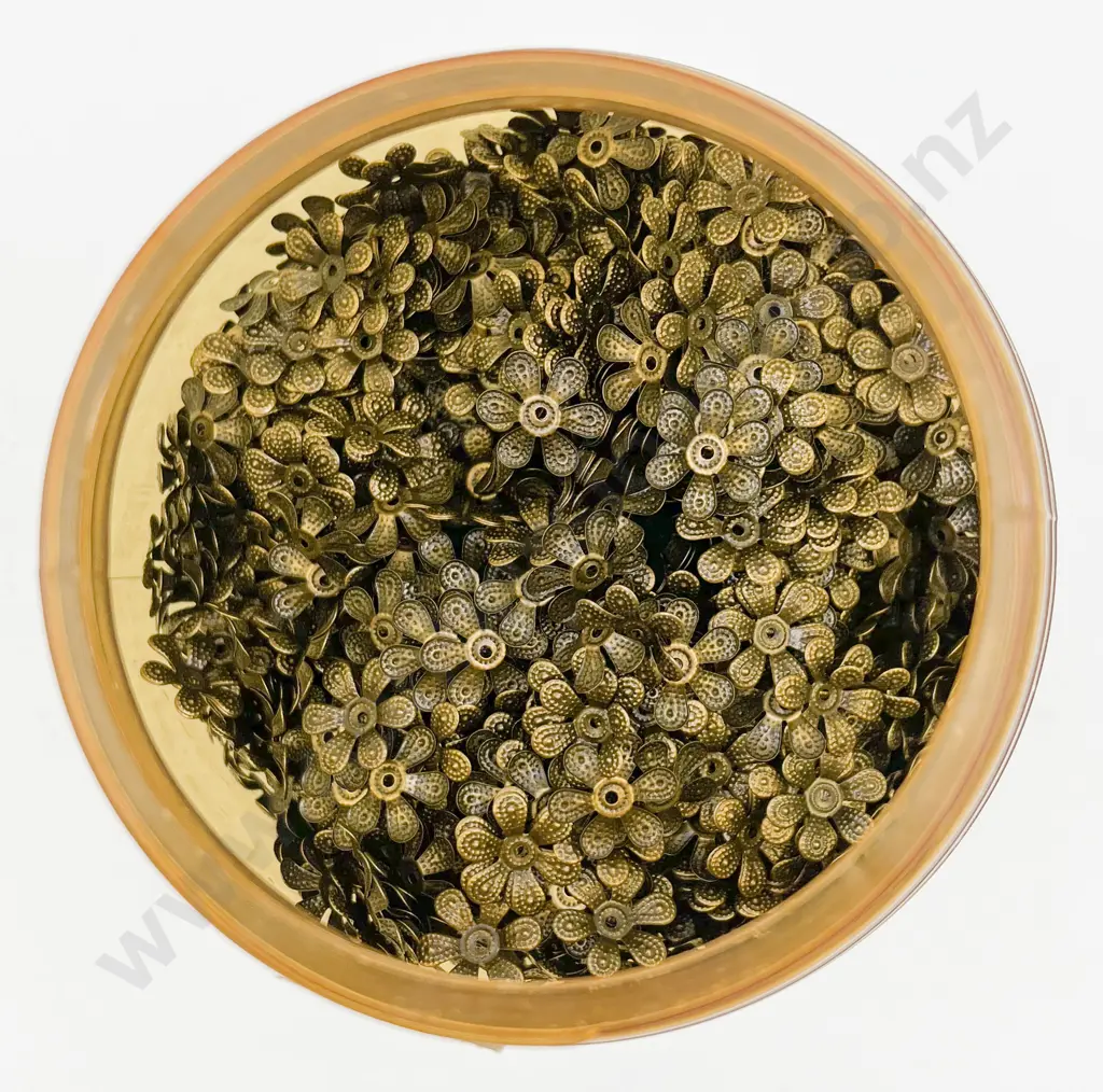 Bulk Quantity Metal Flower Head Bead Caps Image 1++