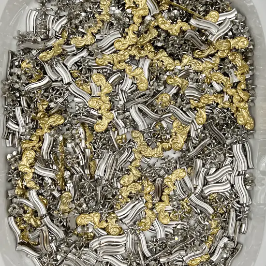 Assorted Metal bead Mounts & Various