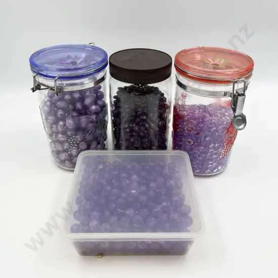 Four Examples Mauve Mixed Beads