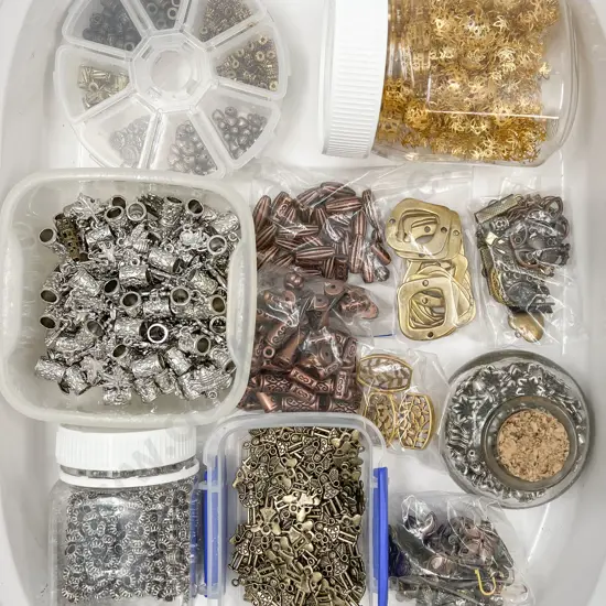Quantity Jewellery Metal Mounts Beads & Findings