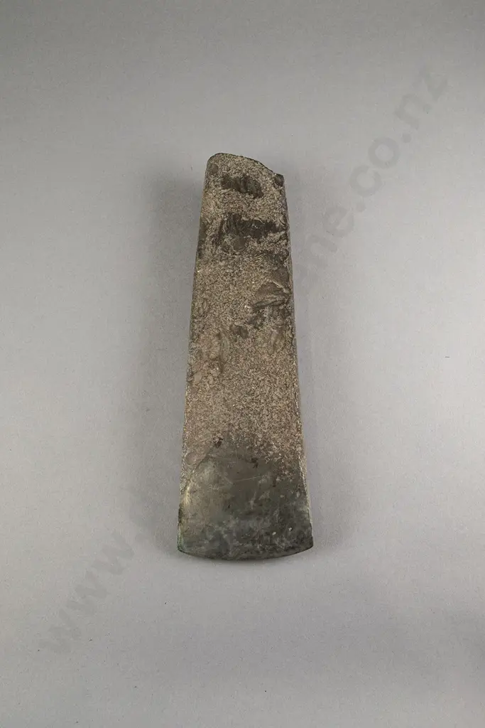 A Large Pre-European Toki (Greywacke) Image 1++