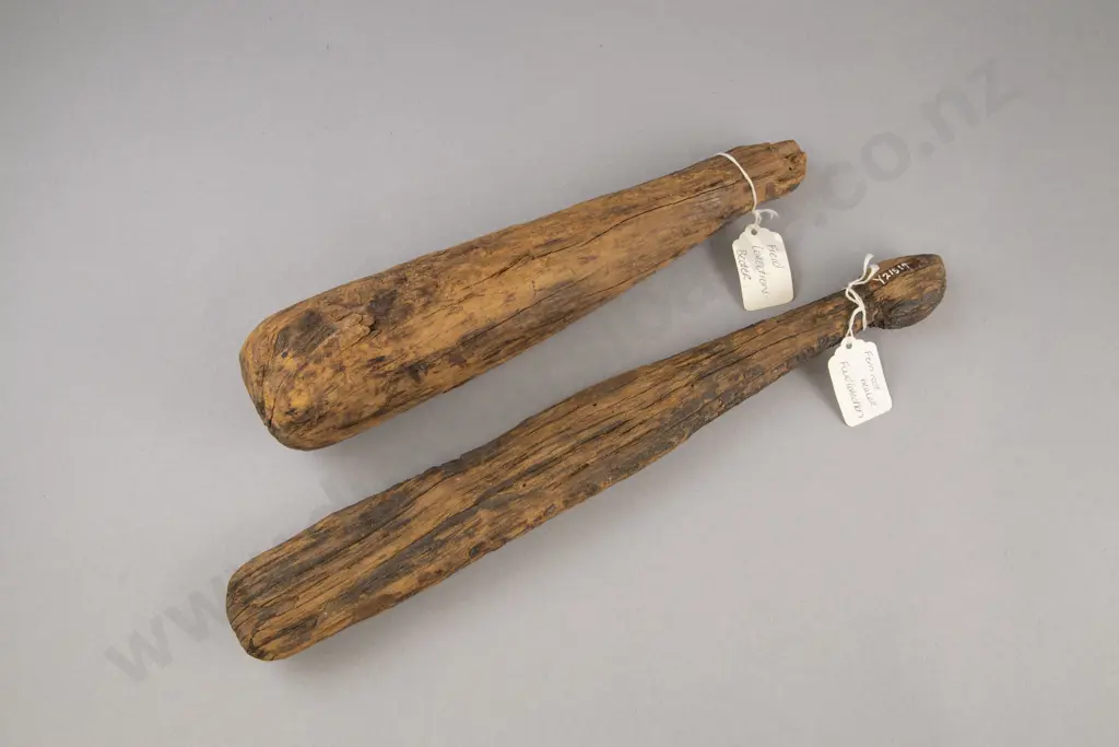 Two Patu Aruhe (Fernroot Beaters) Image 1++