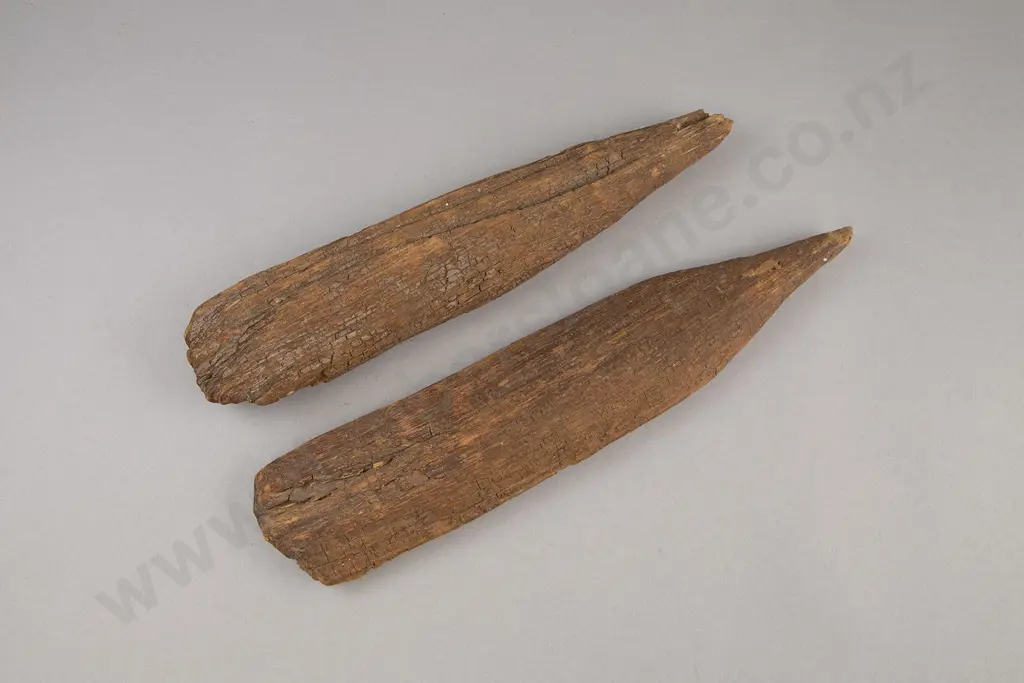 Two Patu Aruhe (Fernroot Beaters) Image 1++