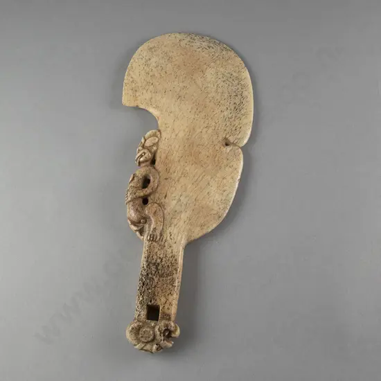 A Wahaika Paraoa (Whalebone hand club)
