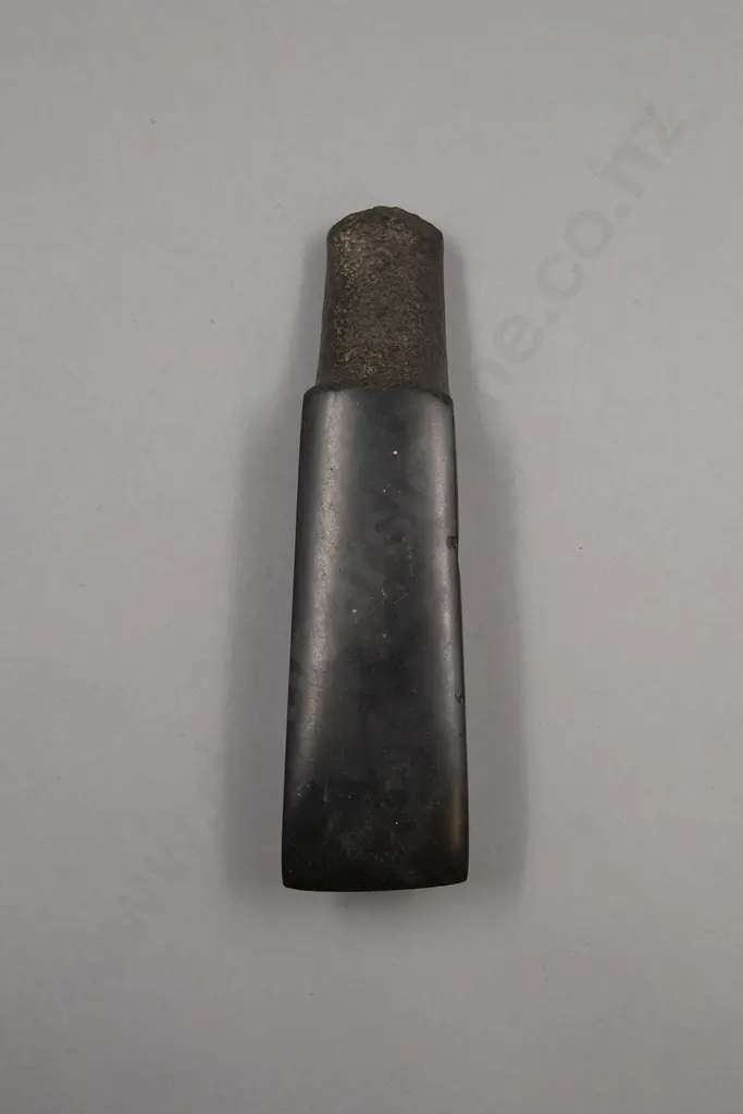 A Good Pre-European Toki (Dark Argillite) Image 1++