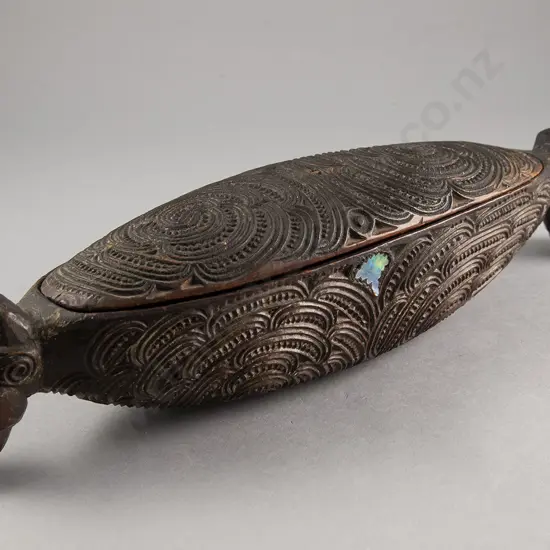 A Good 19th Century Wakahuia (Treasure Box)