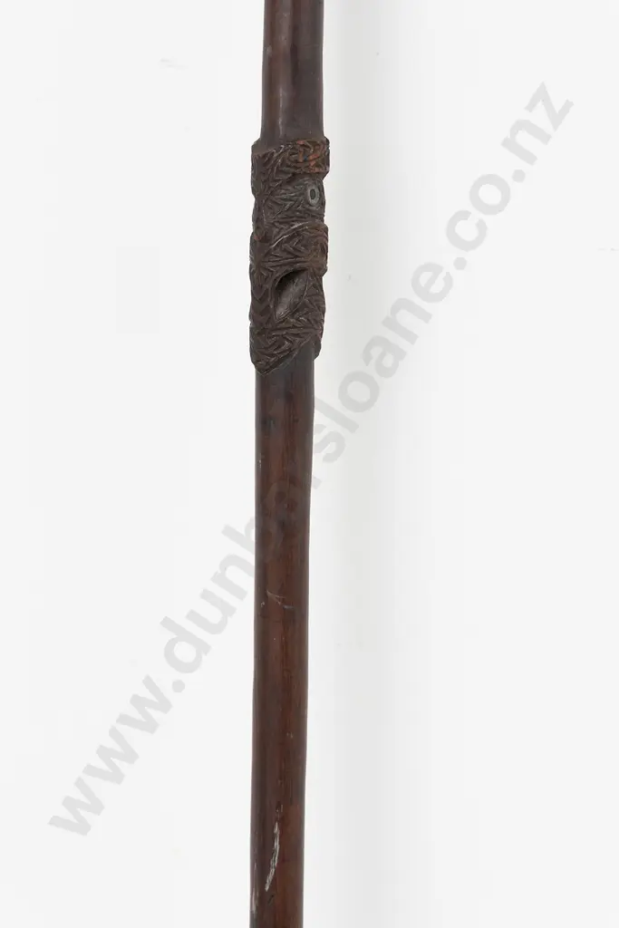 19th Century Pouwhenua (Long handled Pointed Fighting Staff) Image 1++