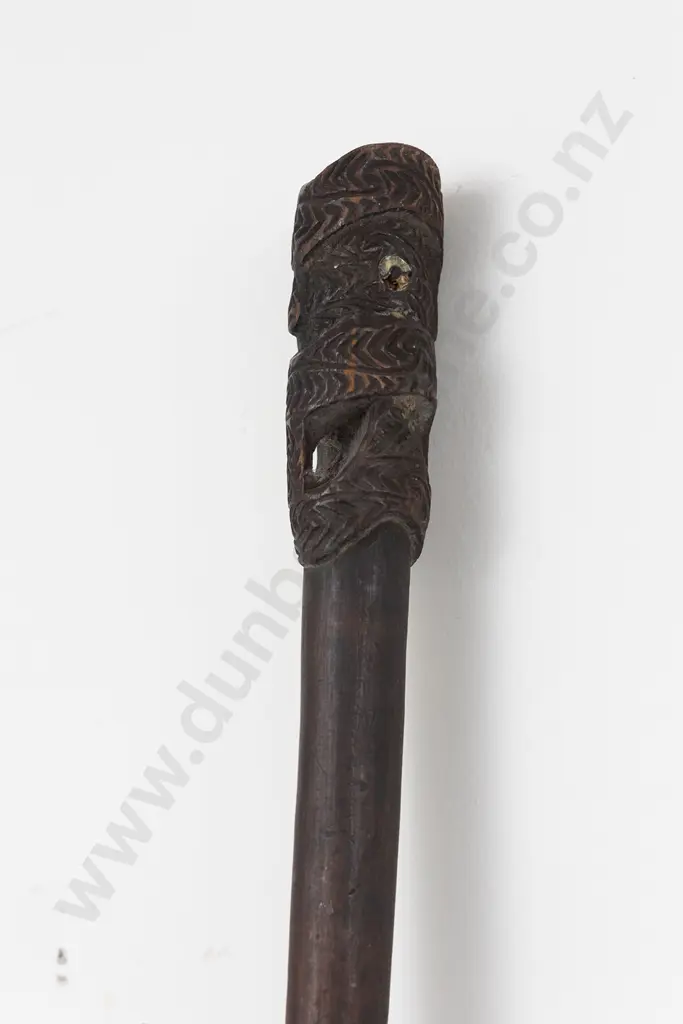 19th Century Pouwhenua (Long handled Pointed Fighting Staff) Image 1++