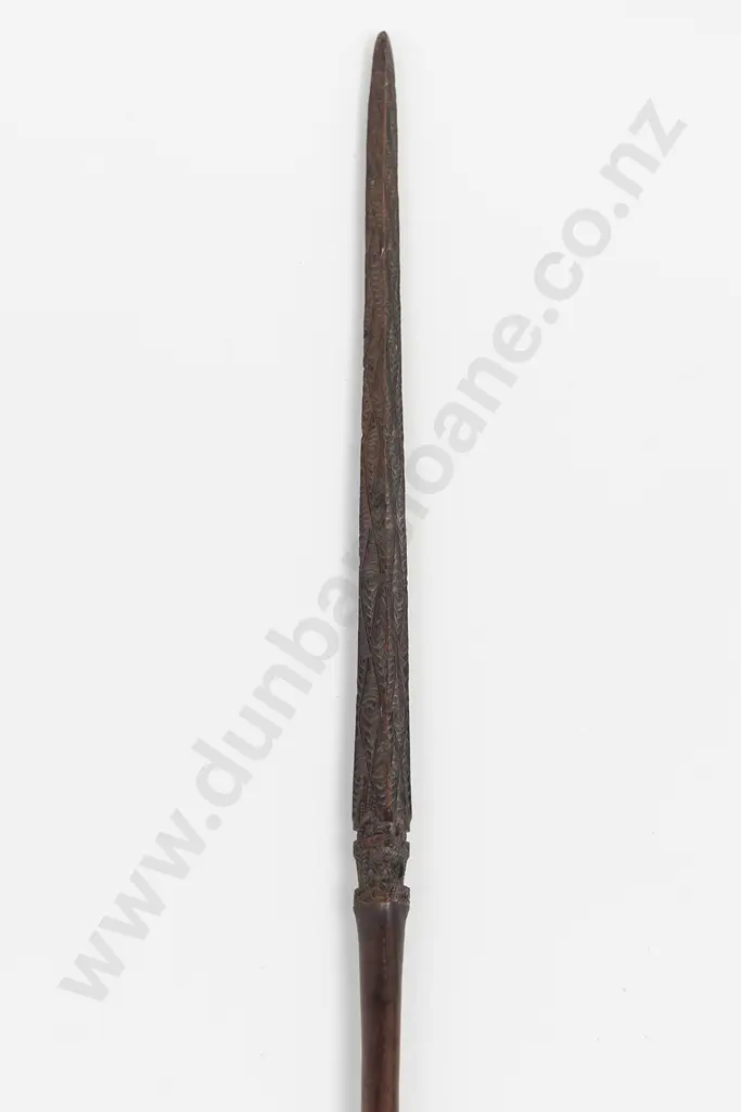 19th Century Pouwhenua (Long handled Pointed Fighting Staff) Image 1++
