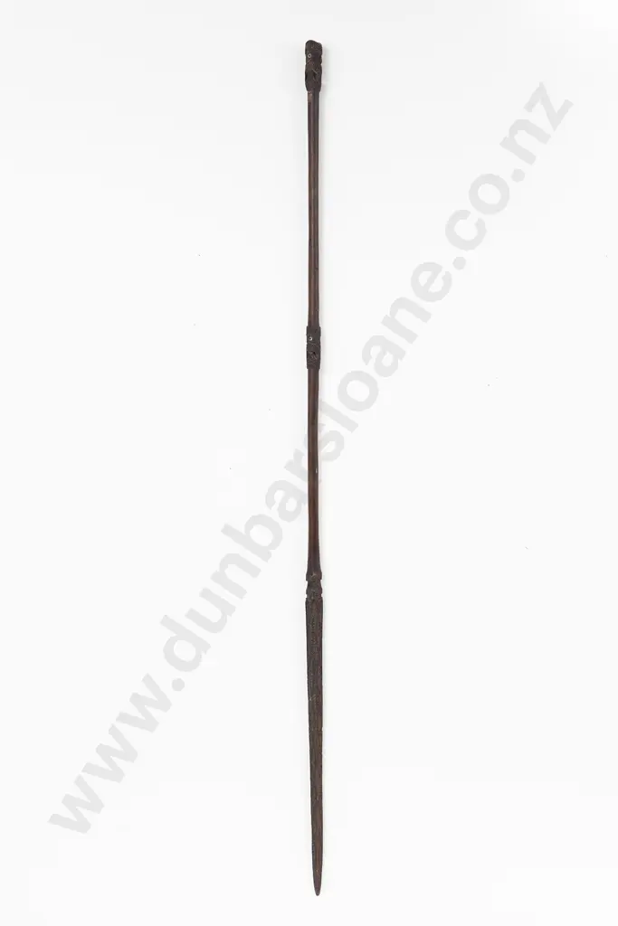 19th Century Pouwhenua (Long handled Pointed Fighting Staff) Image 1++